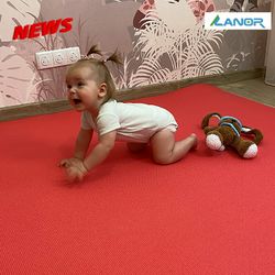 Дитячий килимок “Уют” 1500×1100×8 мм (червоний)